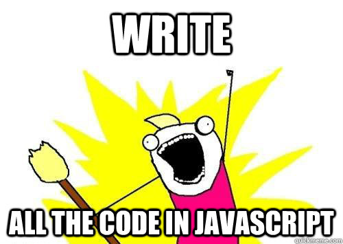 Write all code in js